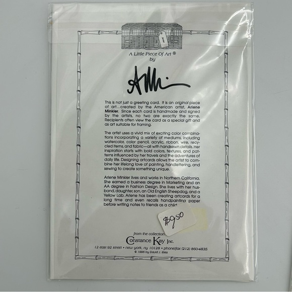 Artist Handmade Greeting Cards Signed LOT of 7 Vintage Y2k 3-D Kitsch Unique NEW - Picture 14 of 16